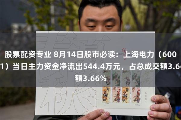 股票配资专业 8月14日股市必读：上海电力（600021）当日主力资金净流出544.4万元，占总成交额3.66%