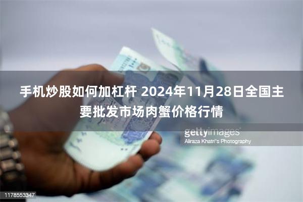 手机炒股如何加杠杆 2024年11月28日全国主要批发市场肉蟹价格行情