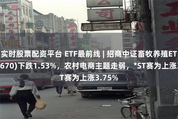 实时股票配资平台 ETF最前线 | 招商中证畜牧养殖ETF(516670)下跌1.53%，农村电商主题走弱，*ST赛为上涨3.75%